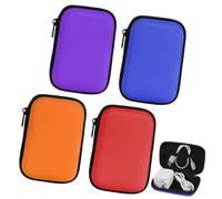 Aolso Borsa da Trasporto Uno, 4 Pezzi Portatile Borsa per Carte Uno Flip, Custodia per Carte Impermeabile e Resistente All'umidità, Adatto per Una varietà di Carta(Arancione/Rosso/Blu/Viola)