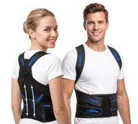Aolso Correttore Postura Uomo Donna, Cintura Posturale Posteriore Regolabile, Correttore Postura Fascia Lombare Supporto, Che Fornisce Sollievo dal Dolore da Collo, Spalle, M