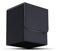 Aolso Deck Box,Magnetic Flip Deck Box Magic con Capacità di 100 Cartes Collezionabili,Scatola Porta Carte per Carte da Collezione MTG,TCG,Yugioh,Commander-Nero/Grigio