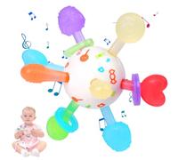 Aolso Giocattoli Sonaglio Dentizione Neonato 0 3 6 9 12 Mesi,Palline Sensoriali Neonati per Massaggia Gengive Neonati,Giochi Montessori Neonato per Bambino 0-18 Mesi-Palla