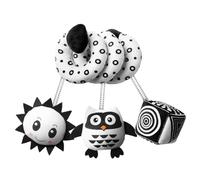 Aolso Giocattolo Morbido a Sonagli per Culla e Carrozzina, Agganciabile Facilmente a Passeggino, Giocattolo della Peluche da Appendere, Gufo