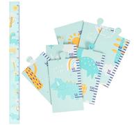 Aolso Metro Altezza Bambini da Parete, Bambini di legno Tabella di Misurazione dell'Altezza, Animali Adesivi Da Parete,Rimovibile Decorazione Murale,Tabella di Crescita (Dinosauro A)