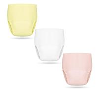 Aolso Mutandine di Apprendimento, 3PCS Pantaloni da Vasino, Apprendimento Rete Traspirante Mutande,Cotone Assorbente Vasino per Bambini Mutande,Rosa Giallo 110 Iarde