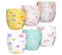 Aolso Mutandine di Apprendimento, 6PCS Pantaloni da Vasino, Apprendimento Rete Traspirante Mutande, Cotone Assorbente Vasino per Bambini Mutande, Taglia 100 da Bambina