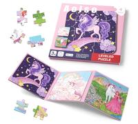 Aolso Puzzle Magnetici Giochi per bambini 3-7 anni, Giocattolo Montessori, Puzzle Animali Magnetico Gioco,Giochi da Viaggio per Bambini 2 anni-Unicorno
