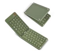 Aolso Tastiera Wireless Bluetooth Pieghevole, Tastiera Wireless Leggera, Triplo Pairing, Tastieras Portatile Ricaricabile per Smartphone/Tablet/PC/iPad/iPhone, Sistema Windows, iOS, Android-Verde