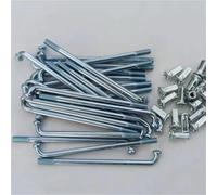 AOLUOER 36 raggi for bicicletta elettrica 8G/9G diametro 3,5 mm/4,0 mm lunghezza 80-120 moto + nippli(4.0X165mm)