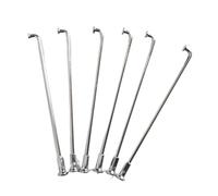 AOLUOER 36 raggi for moto fuoristrada/bici elettrica 8G, diametro 4,0 mm, J Bend, motore, in acciaio 45#, accessori for biciclette(4.0X65mm silver)