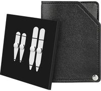AOLVO Rinforzi per colletto in acciaio inox con magneti, inserti magnetici per colletto della camicia, forza magnetica migliorata con borsa in pelle