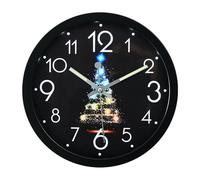 Aolyty Orologio da parete da 28 cm con illuminazione, orologio al quarzo a batteria, orologio decorativo per interni silenzioso, per camera da letto, ufficio, cucina (colorato)