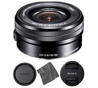 AOM Sony SELP1650 - Obiettivo OSS da 16-50 mm: obiettivo Sony E PZ 16-50 mm f/3.5-5.6 OSS (nero) + kit di partenza Pro Combo - Versione internazionale