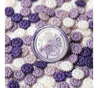 AOMAYLL 100 perline di ceralacca per sigilli di cera, colore aurora, a forma di fiore, per francobolli di cera, lettere, buste, decorazioni, inviti, biglietti, confezioni regalo (04)