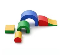 Aomdom Blocchi da arrampicata in schiuma per bambini, 5 pezzi, con tunnel, doppio divertimento, esercizi educativi, per l'asilo interno ed esterno (colore 5p)