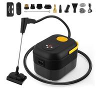 Aomdom Pulitore a vapore, 1400 ml, serbatoio dell'acqua di grande capacità, 10 pezzi, riscaldamento rapido, pulitore ad alta temperatura, sgrassatore per soggiorno