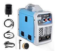 Aomdom Saldatrice, Saldatrice Inverter Portatile 200A 220V, Saldatrice Elettrica ARC/MIG/TIG 3 in 1 con Display LCD, Kit di Saldatura Inverter IGBT per Automotive, Idraulica e Fai da Te