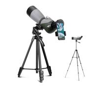 Aomekie 20-60x70 Cannocchiale Spotting Scope Zoom con Treppiede Regolabile Leggero e Adattatore per Telefono. Telescopio Terrestre Portatile Ideale per Osservazione Fauna Selvatica e Tiro al Bianco