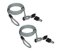 AOMGD 2PCS 6 Feet Noteguard Kensington Compatible Universal Cavo di Sicurezza con 2 Chiavi Due Set 2PCS 2pcs
