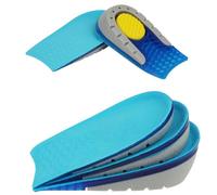 Aomig Altezza Aumentando Tallone Solette, Solette Gel di Silice per Tallone Uomo Donna, Mezze Solette Scarpe, Invisibile Antiurto Altezza Aumentare Soletta Soletta per Aumentare L'altezza(TPE-1.5cm)