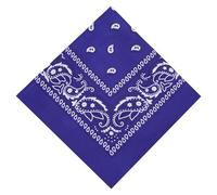 Aomig Bandane, Bandana Blu Reale Bandane Colorate per Donna e Uomo, Multicolori Fazzoletti Testa Bandana per Capelli Modello di Anacardi, Stile Hip Hop, 55 * 55CM