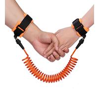 AOMIG Bracciale Sicurezza Bambino, 2.5M Anti-Perso Mano Cintura, Guinzaglio per Bambini Portatile Che Cammina, Bambini Guinzaglio Polso di Sicurezza, Arancia