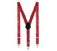 Aomig Bretelle con Paillettes, Glitterato Bretelle Paillettes, Stile Posteriore a Y Elastico Comodamente Regolabile con Clip Unisex per La Festa di Cosplay Carnevale Paillettes Vintage Mascherata