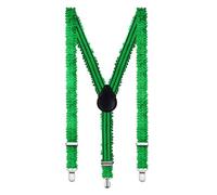 Aomig Bretelle con Paillettes, Glitterato Bretelle Paillettes, Stile Posteriore a Y Elastico Comodamente Regolabile con Clip Unisex per La Festa di Cosplay Carnevale Paillettes Vintage Mascherata