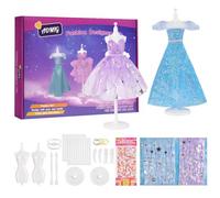 Aomig Kit di Design Moda per Bambini, Fashion Cucito per Arte e Artigianato Creativi per Ragazze, Moda Cucito Fai da Te Bambina Regalo Halloween, Natale 6-12 Anni