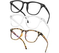 Aomig Occhiali Anti Luce Blu, 3 Pacco Occhiali da Lettura per Uomo e Donna, Occhiali per Pc con Blocco Della Luce Blu, Anti Luce Blu Lenti Antiriflesso per Leggero Comodo Lettori