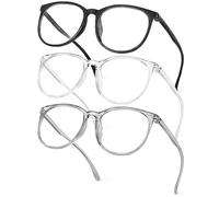 Aomig Occhiali Anti Luce Blu, 3 Pacco Occhiali da Lettura per Uomo e Donna, Occhiali per Pc con Blocco Della Luce Blu, Anti Luce Blu Lenti Antiriflesso per Leggero Comodo Lettori