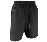 AOMIG Pantaloncini Uomo, Pantaloni Corti Pantaloncini Sportivi con Tasche Zip, Pantaloncino Tuta Training Shorts di Coulisse, Asciugatura Rapida Traspirante, Pantaloncini Padel per Jogging Fitness(XL)