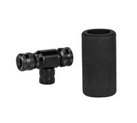 Aomiun CO2 Bicycle Pney Tire Teatrato, Ugello di Inflazione Rapida per Mountain Bike, 16 G Cilindri, Valvole Francesi Americane, Portatili con Protezione Antigelo (Nero)