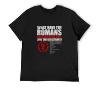 AOMZL T-Shirt da Uomo con Simbolo della Vita di Monty Fronte della Giudea Brian Python Nero XXL