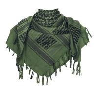 Aonal Sciarpa tattica militare shemagh del deserto, 100% cotone, sciarpa Keffiyeh per collo e testa, per uomini e donne, verde scuro, Large