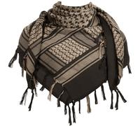 Aonal Sciarpa tattica militare shemagh del deserto, 100% cotone, sciarpa Keffiyeh per collo e testa, per uomini e donne, Marrone, Large