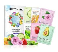 AONAT 6Pcs Maschera Viso Idratante, Maschere Viso in Tessuto Idratante, Maschera Idratante Viso Nutriente, Maschera Bellezza Viso, Idratante e Illuminante, SkinCare Idratante per Ogni Della Pelle