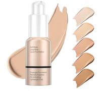 AONAT Professional Cover Foundation Fondotinta, 2-in-1 Foundation & Concealer, Finish Matte & Poreless, Formula Waterproof e Idratante Oil-free, 30 ml-#102 Nude