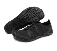 AONEGOLD Scarpe da Acqua Uomo Antiscivolo Scarpe da Immersione a Piedi Nudi Donna Asciugatura Rapida Scarpette da Scoglio Leggero Scarpe da Mare Traspirante per Surf Bagno Spiaggia (Nero,35 EU)