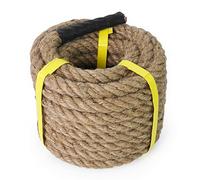 Aoneky Corda Juta Naturale 14/16/20/25 /30/40 /50mm, 8M/15M/30M, Forda di Battaglia - Grosse Corda Canapa per Sport, Decorare Giardino, Altalena, Amaca, Barca, Artigianato Artistico (15Mx 16mm)