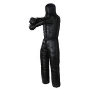 Aoneky Manichino da Boxe da 1,8M, Supporto a 65KG - Grappling Dummy in Pelle- Sacchi da Boxe Adulto per MMA, Kick Boxing, Arti Marziali, Jiu-Jitsu (Non Riempito)