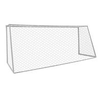 Aoneky Rete da Calcio 7,3x2,4M/ 4,9x2,1M/ 3x2M/ 3,6x1,8M/ 2,4x1,8M, Corda Intrecciata 4mm senza Nodo in Poliestere, Maglia Esagonale, per Allenamento 5/7/11 Persona, Solo Rete (3,6 x 1,8M)