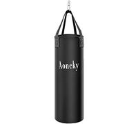 Aoneky Sacco da Boxe 1.8M con Cinghie e Testa Rotante, Peso Fino a 60KG - Sacchi Boxe Sospeso per MMA, Mua Thai, Judo, Arti Marziali (Non Riempito)