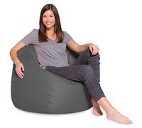 AONELAS - Poltrona a sacco Posh Beanbag, XL, 122 cm, grigio erica
