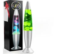 AONESY Lavalampe, lampade laviche per gestione dello stress e relax, cera bianca e liquido bianco, decorazione per la casa, 7 lampade laviche che cambiano colore per adulti e bambini