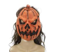 AONETIGER Maschera da zucca spaventosa per Halloween, horror diavolo, zucca, divertente per cosplay e carnevale