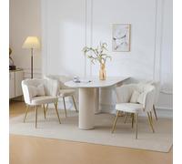 AONETIGER Poltrona soggiorno in velluto, sedia vasca da bagno, comode gambe in metallo dorato e cuscino a farfalla per camera da letto/Esszim (beige + Velvet-2)