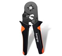 Aongray Pinza crimpatrice per ferrule, strumento di crimpatura autoregolabile [0,25-10 mm²/AWG23-7], pinza crimpatrice per crimpare le ghiere Bootlace (pinza crimpatrice per ghiere)