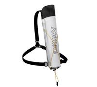 AONIJIE Borsa impermeabile per bastoncini da trekking, per zaini e gilet da corsa, leggera (bianco e nero, taglia unica)