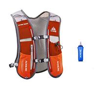 AONIJIE, gilet multifunzione da 5 l per sport all'aria aperta quali campeggio, ciclismo, corsa, arrampicata ed escursionismo in confezione con 1 borraccia da 500 ml