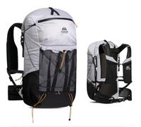 AONIJIE Zaino da 42 l, grande capacità, per arrampicata, campeggio, escursioni, trekking, alpinismo, bianco, L