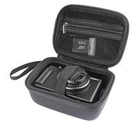 AONKE Custodia da trasporto per fotocamera digitale Panasonic Lumix DC-TZ99/LX10/LX100/ZS60/ZS70/ZS80/ZS200/ZS100 4K, custodia per fotocamera digitale Vlogging, tasca in rete adatta per caricabatterie